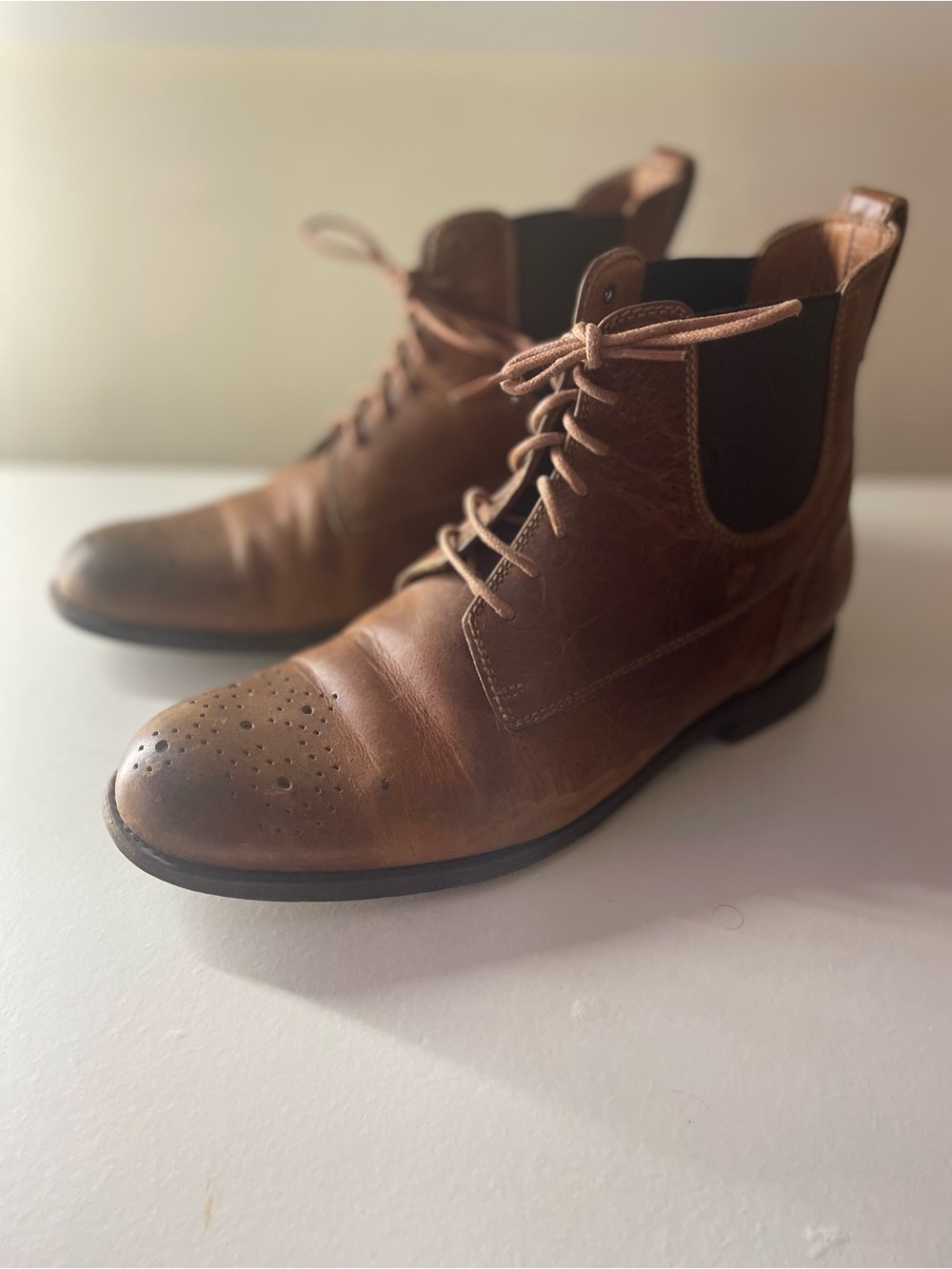 Ariat Pedrena Women’s size 9 Firewood Brown Leather Paddock Ankle Boots Spain